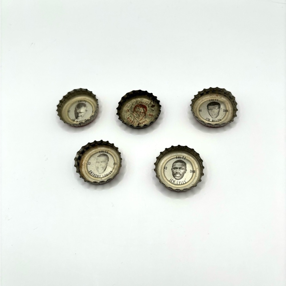 Vintage Baltimore Colts Coca-Cola Bottle Caps